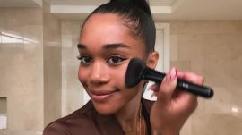 Laura Harrier Shares Her Easy Evening Makeup Look and the Skin-Care Routine That Cured Her Acne