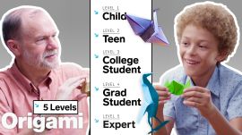 Physicist Explains Origami in 5 Levels of Difficulty
