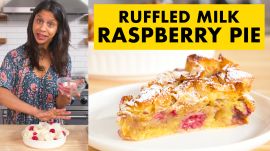 Sam Makes Ruffled Milk Raspberry Pie