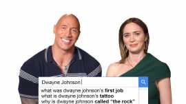 Emily Blunt & Dwayne Johnson Answer The Web's Most Searched Questions