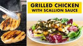 Rachel Makes Grilled Chicken With Scallion Sauce