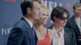 How Pamela Anderson and Her Sons Got Ready for the Premiere of ‘Pamela, a Love Story’ 
