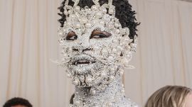 Lil Nas X Arrives at the Met Gala in Head-to-Toe Silver