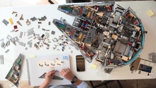 Watch Us Build a 7 500 Piece Lego Millennium Falcon
