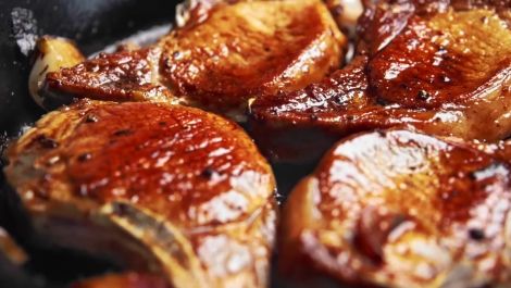 You Won't Be Able to Stop Making These Sweet, Sticky Balsamic-Glazed Pork Chops
