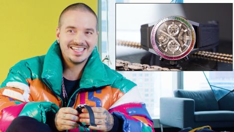 J Balvin’s Jewelry Collection Has a Sick Diamond Spinner Necklace