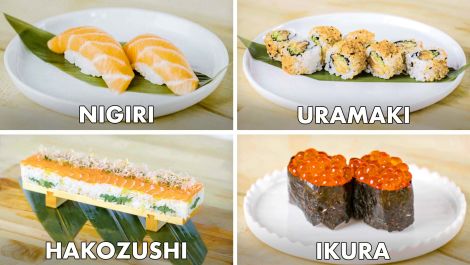 如何制作每种寿司