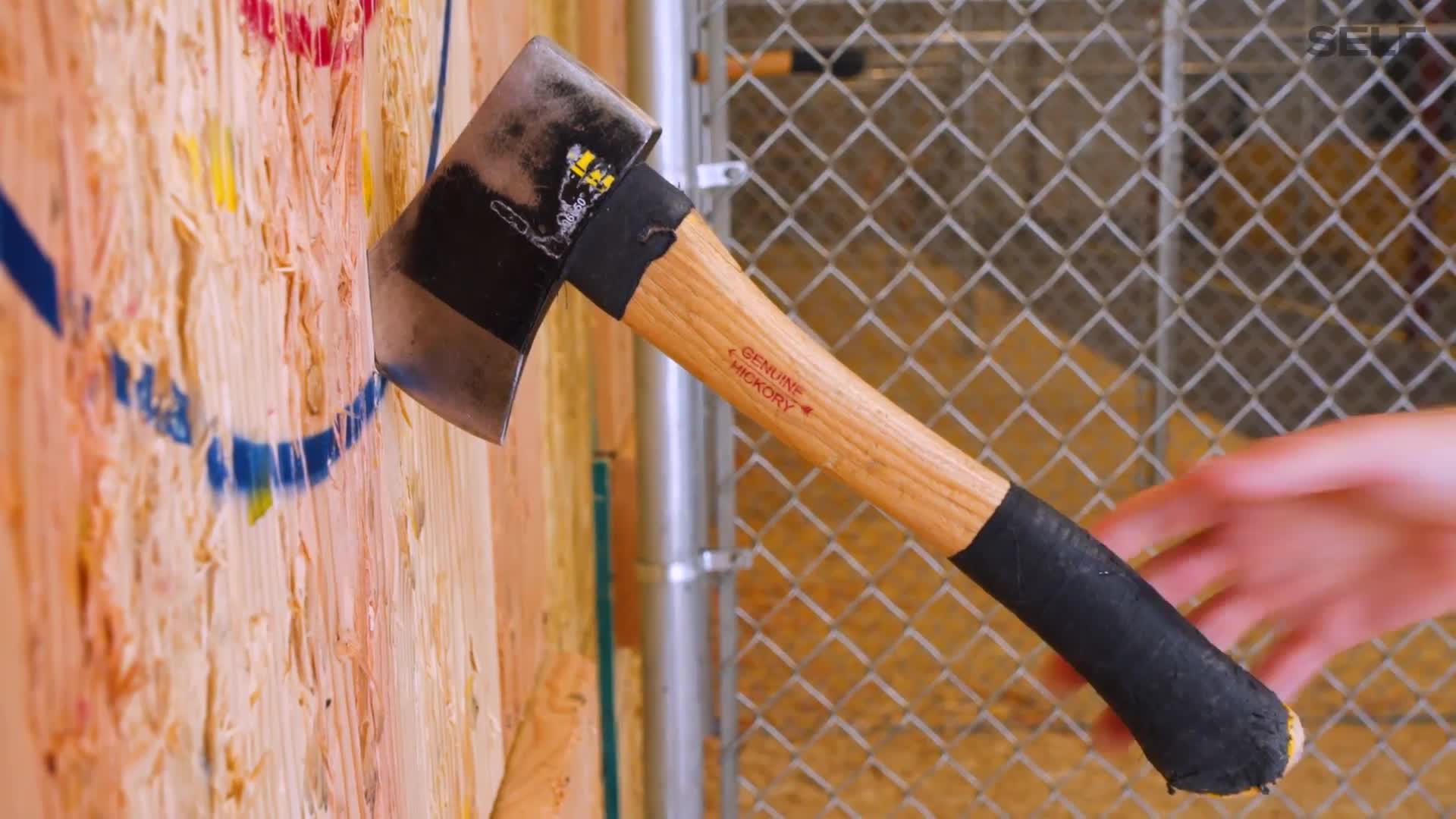 Watch Axe Throwing Is Surprisingly Difficult SELF watch-axe-throwing-is-surprisingly-difficult-self