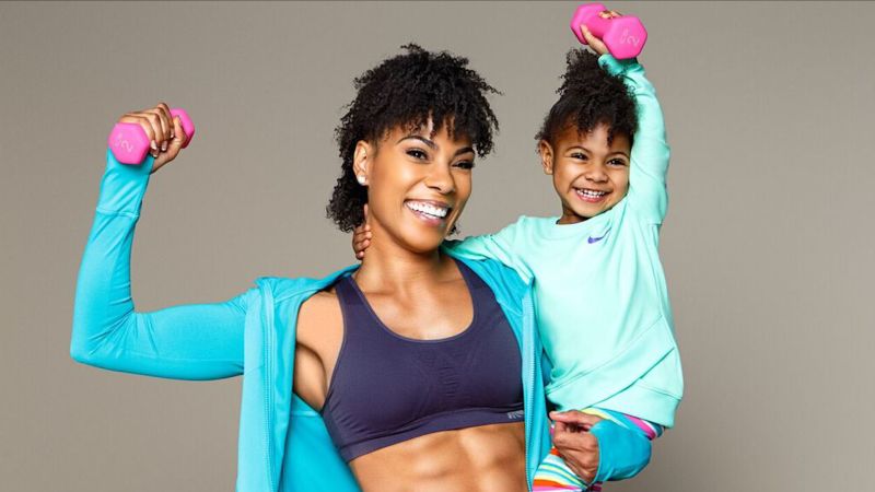 Mom and kid workout outlet