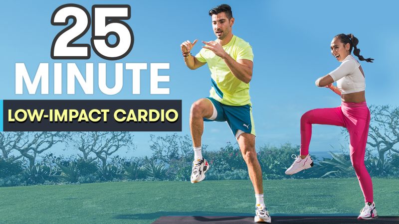 25 Minute Cardio Workout Low Impact High Intensity with No Equipment at Home