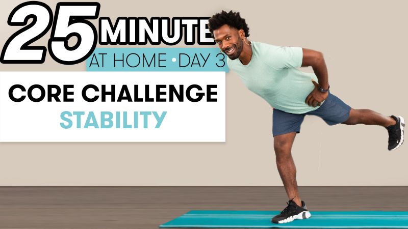 25 Minute Core Stability Workout Challenge Day 3