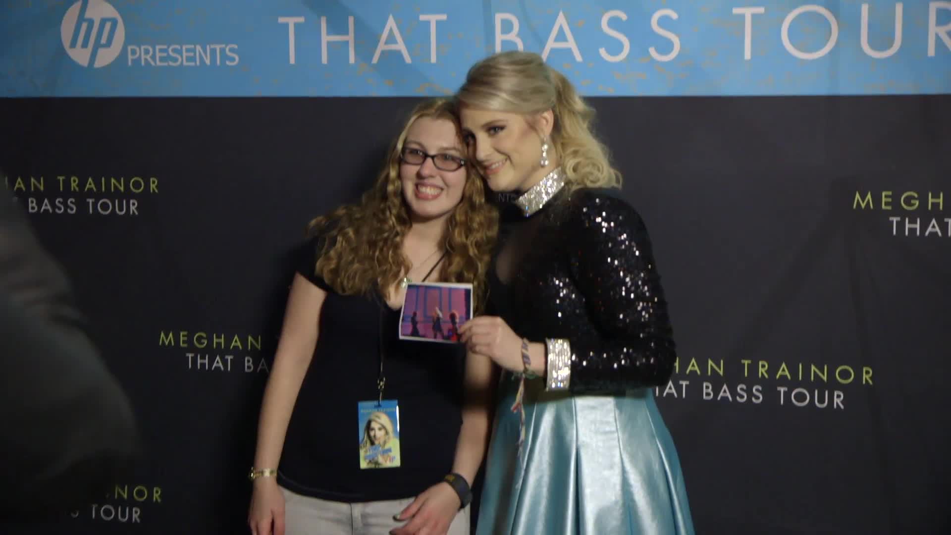 meghantrainor and a loyal fan teared up seeing each other again on