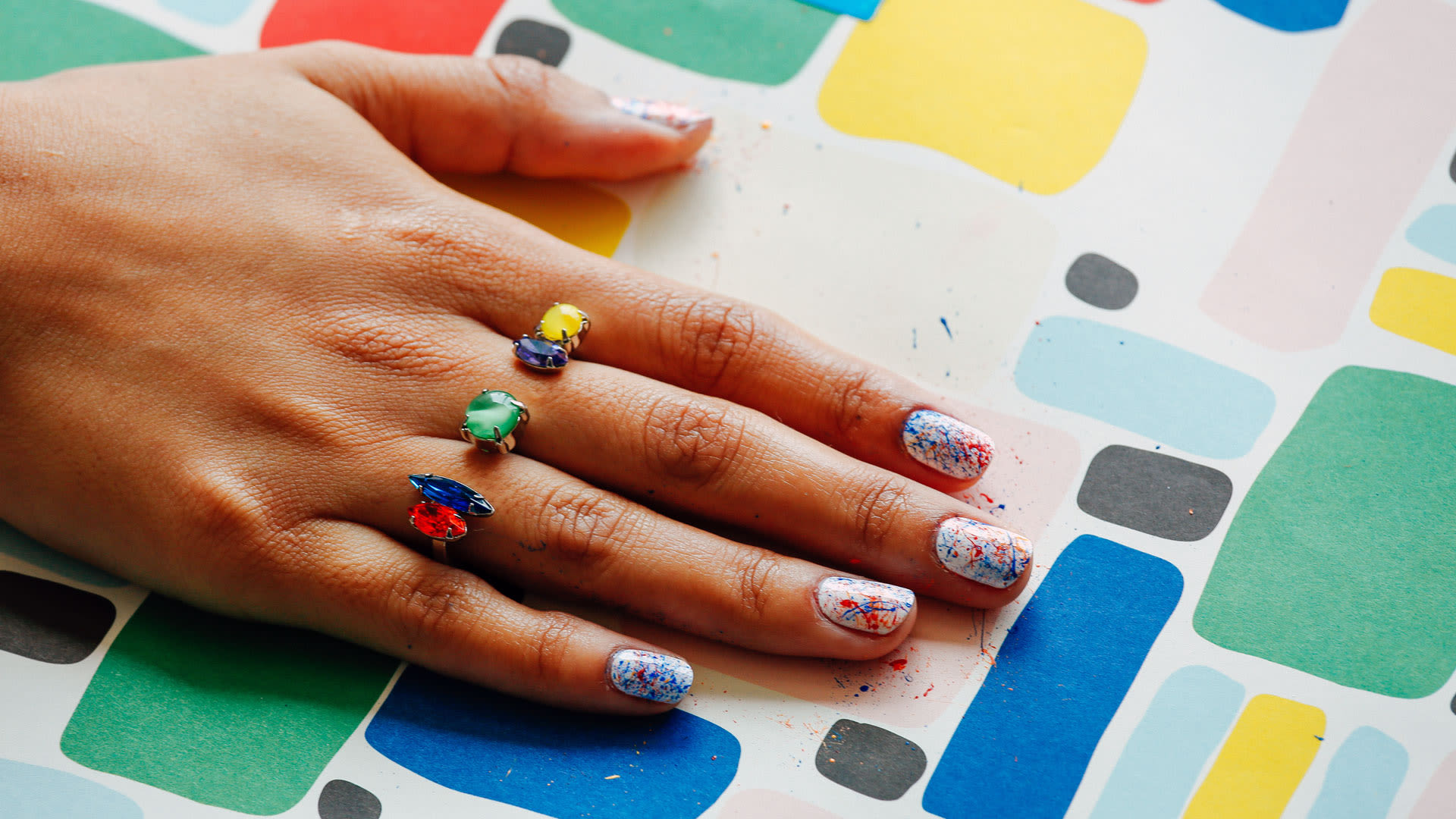 Watch How to Do Paint Splatter Nails Quick & Pretty Teen Vogue