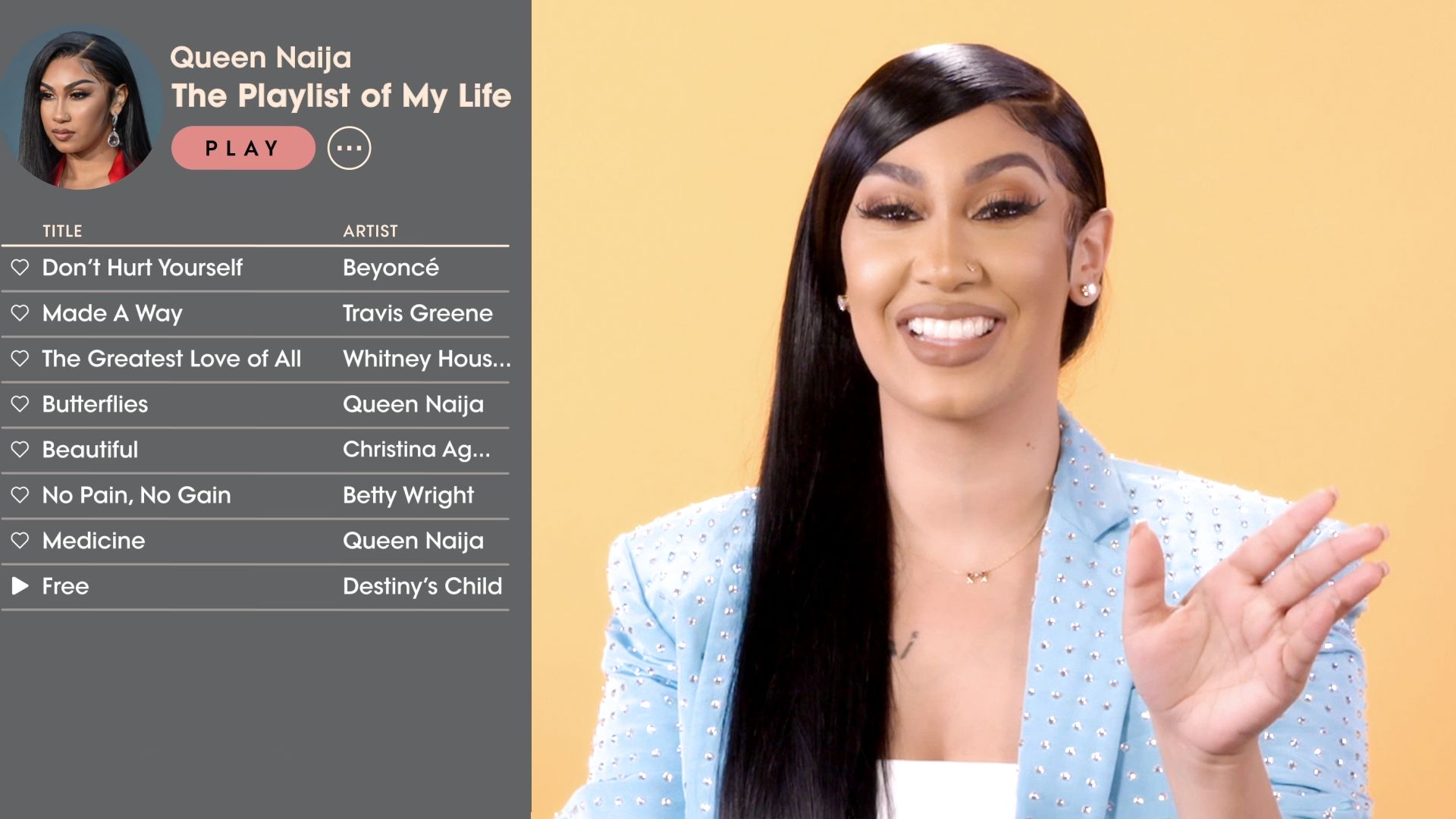 Watch Queen Naija Creates the Playlist of Her Life Playlist of My