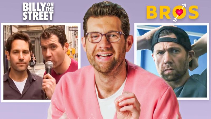 800px x 450px - Watch Billy Eichner Breaks Down Billy On The Street, Parks and Rec, Bros &  More | Becoming | Them
