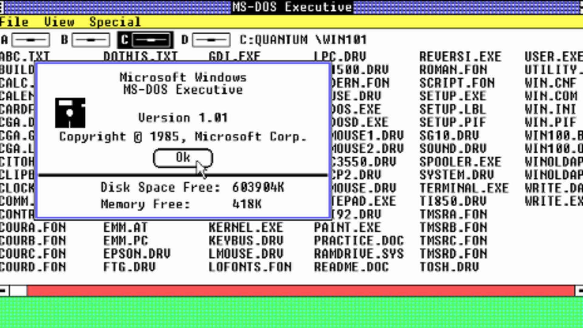 Microsoft windows operating system exe. Интерфейс виндовс 1.0. Microsoft Windows 1.01. Первая версия Windows 1.0. Операционная система Windows 1.0.