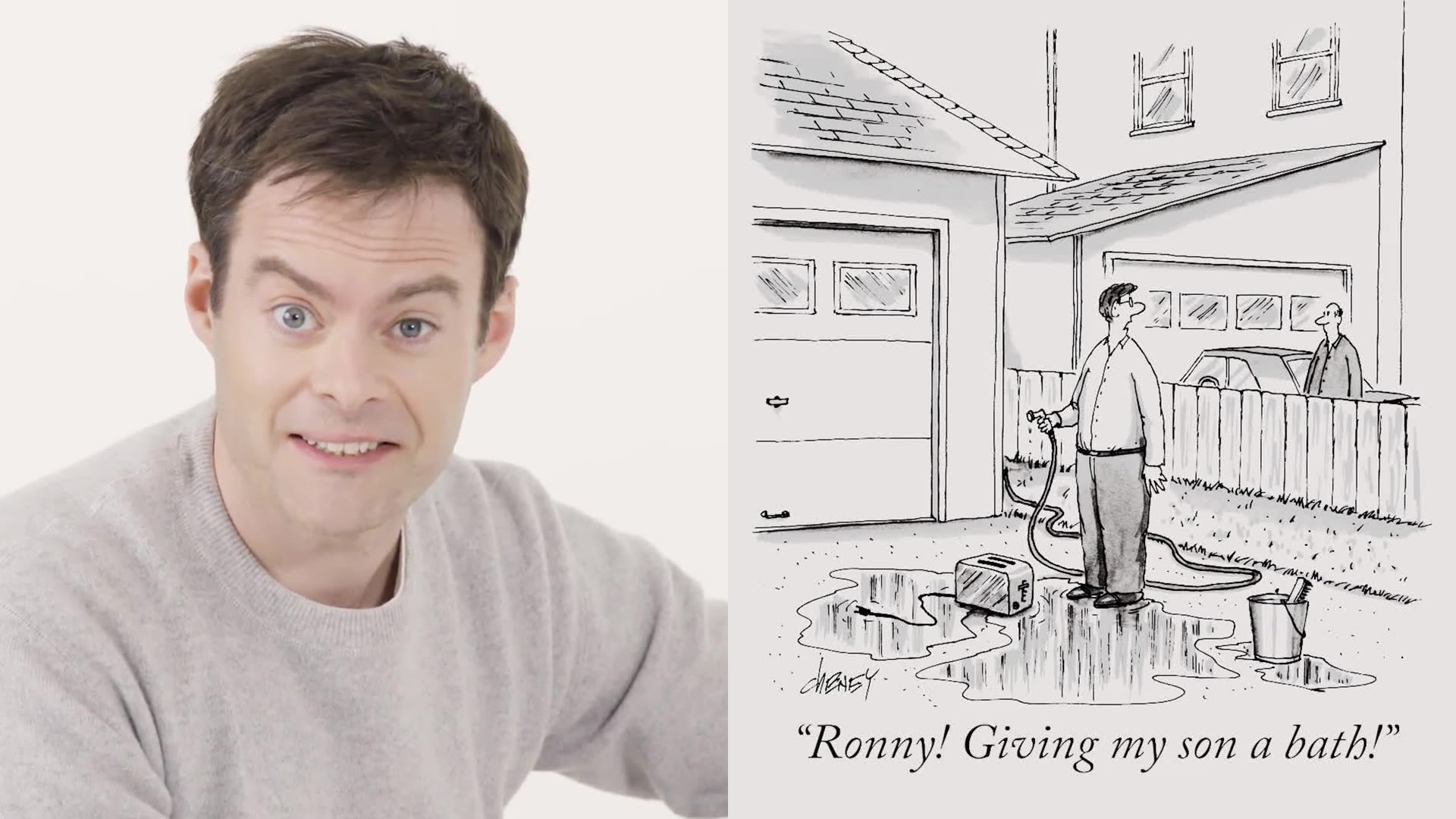 Watch How to Write a New Yorker Cartoon Caption: Bill Hader Edition |  Cartoon Caption Contest | The New Yorker