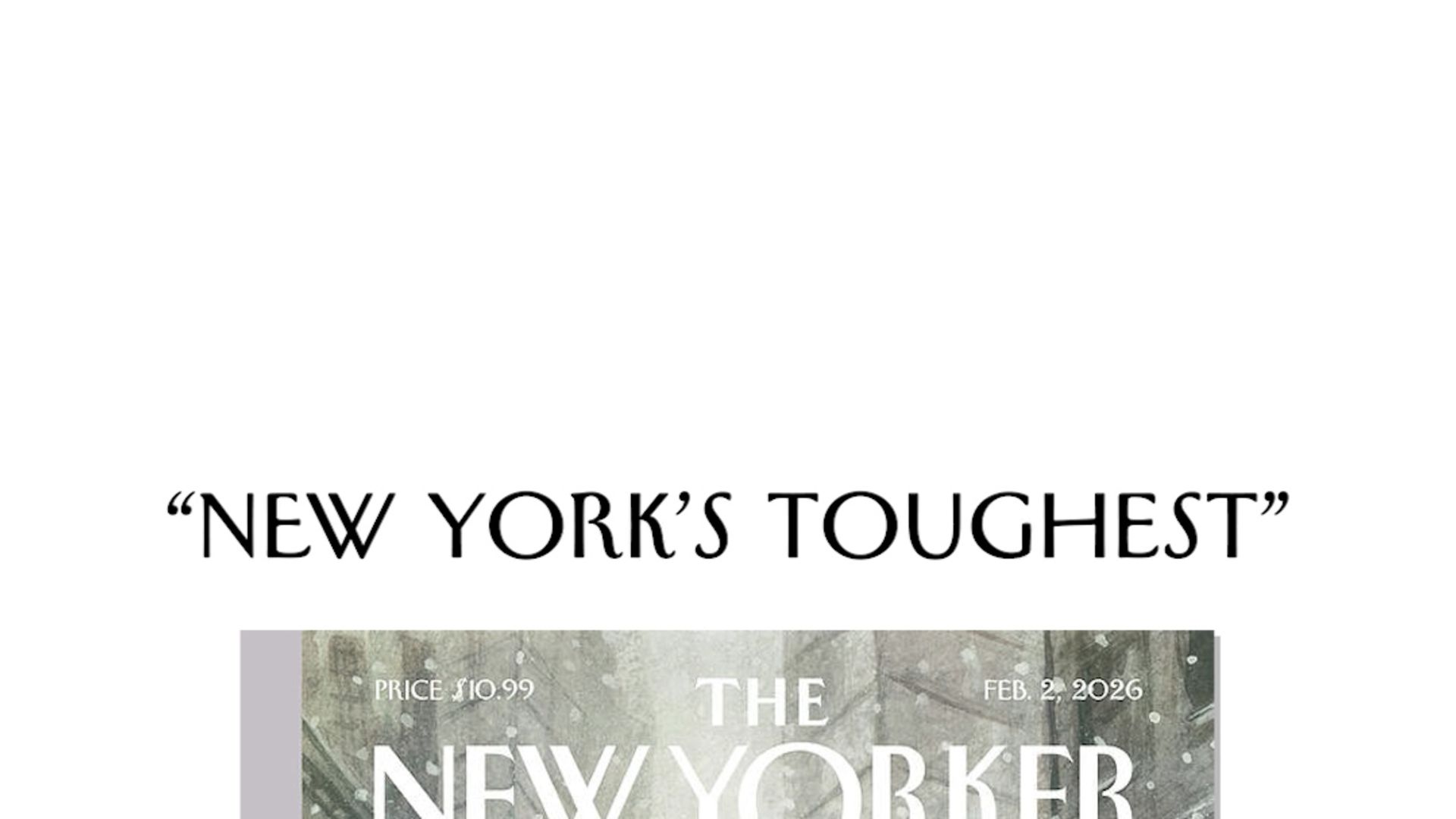 A New Yorker Cover That Honors Delivery Workers