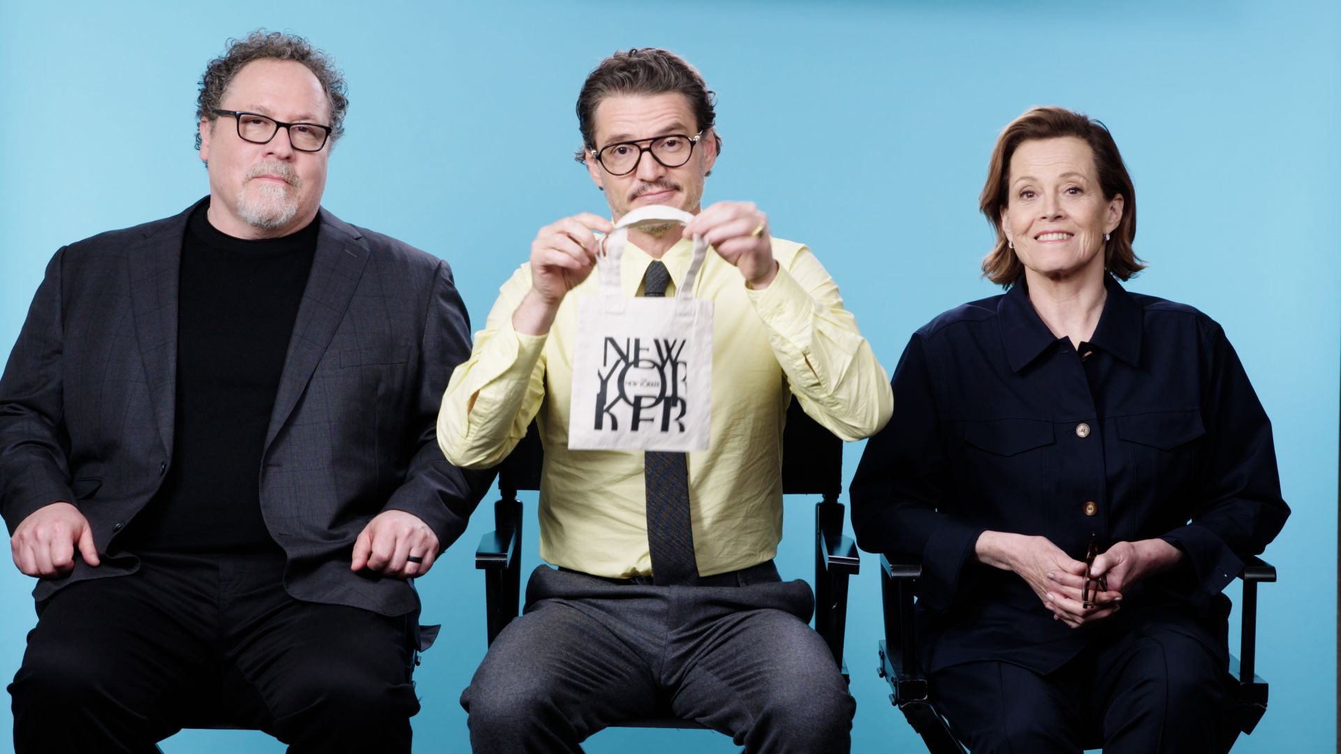 The New Yorker Mini Interview with Pedro Pascal, Sigourney Weaver, and Jon Favreau