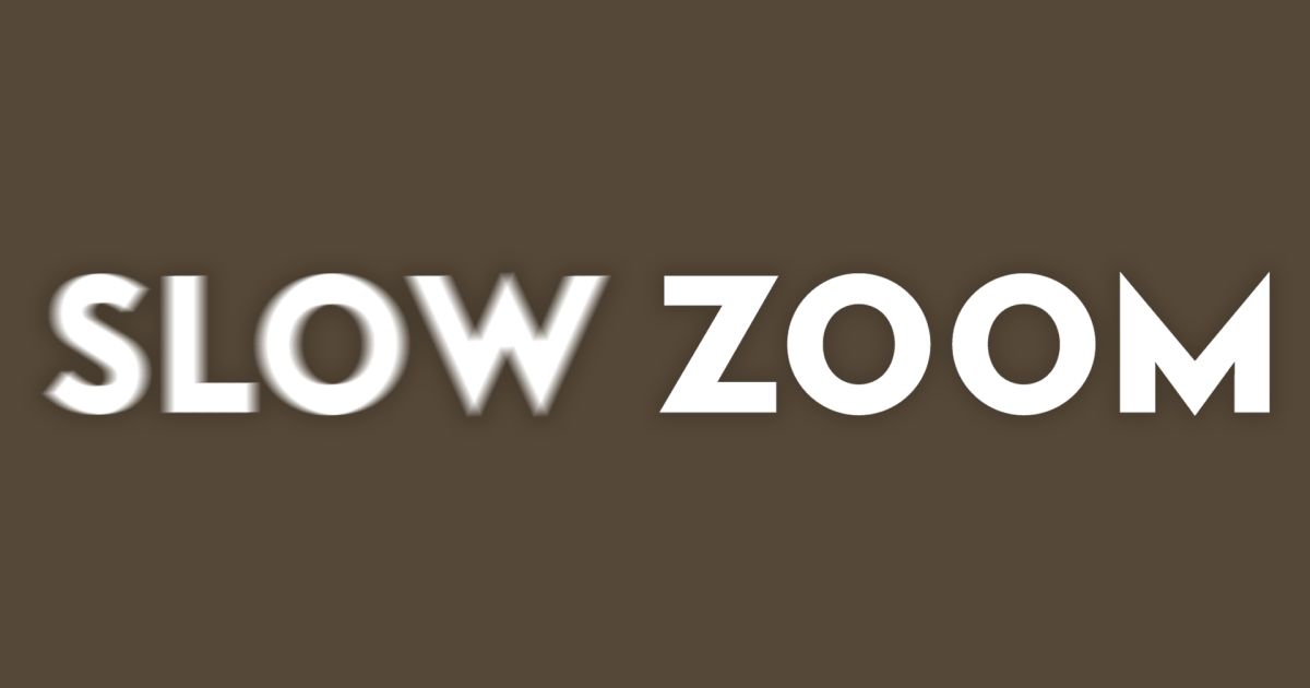 Vanity Fair Slow Zoom Video Series