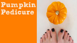 DIY Pumpkin Pedicure 
