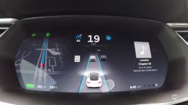 Cruising with Tesla's Autopilot in Houston traffic