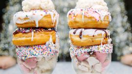 These Donut-Topped Sundaes Will Ensure Your New Year’s Eve Doesn’t Suck 