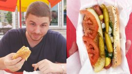 One Man Eats Every Iconic Chicago-Style Hot Dog in 12 Hours