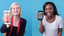 Elle Fanning & Aja Naomi King Show Us the Last Thing on Their Phones
