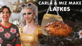Miz Cracker and Carla Make Chanukah Latkes