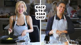 Tiffany Young Tries to Keep Up with a Professional Chef