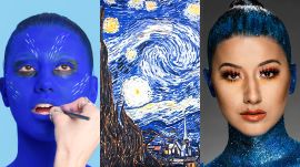 3 Makeup Artists Turn a Model into a Van Gogh Painting