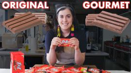 Pastry Chef Attempts To Make Gourmet Kit Kats