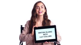 Lily Collins Teaches You British Slang