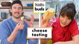 Elizabeth Olsen & Brad Try 10 Different Cheeses