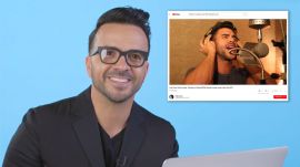 Luis Fonsi Watches Fan Covers On YouTube