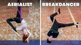 Breakdancers Try To Keep Up With Aerialists
