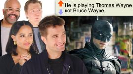 'The Batman' Fan Theories with Rob Pattinson, Zoë Kravitz, Paul Dano & Jeffrey Wright