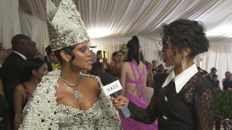 Rihanna on Her Divine Dress and Co-Hosting With Anna Wintour