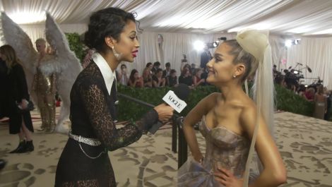 Ariana Grande on Her Sistine Chapel Ceiling Dress