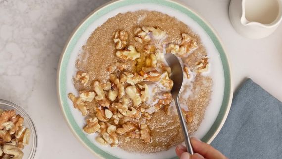 Easy Ancient Grain Porridge with Walnuts and Honey