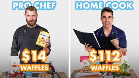 $112 vs $14 Waffles: Pro Chef & Home Cook Swap Ingredients