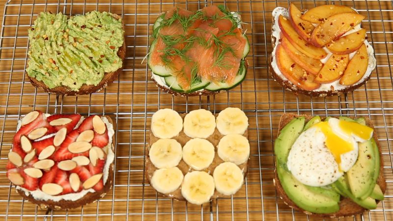 Watch How To Make 6 Healthy Breakfast Toasts For Weight