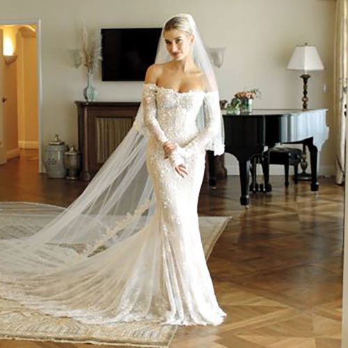 Hailey Bieber Wedding Dress Back - Wedding Dressed