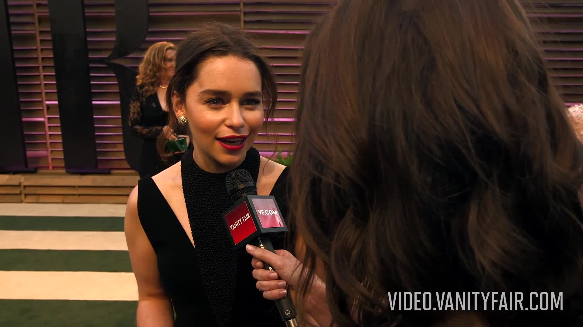 Watch Emilia Clarke at the 2014 V.F. Academy Awards Party | The Vanity Fair  Oscar Party | Vanity Fair