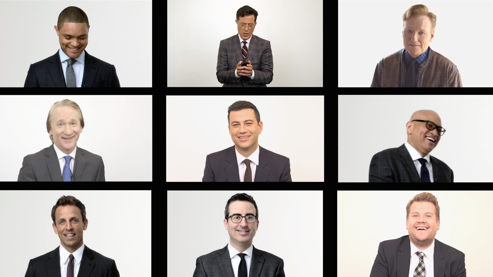 Watch Late Night Group Texts with Conan O'Brien, Stephen Colbert, Jimmy  Kimmel, Larry Wilmore, John Oliver, and More | Vanity Fair