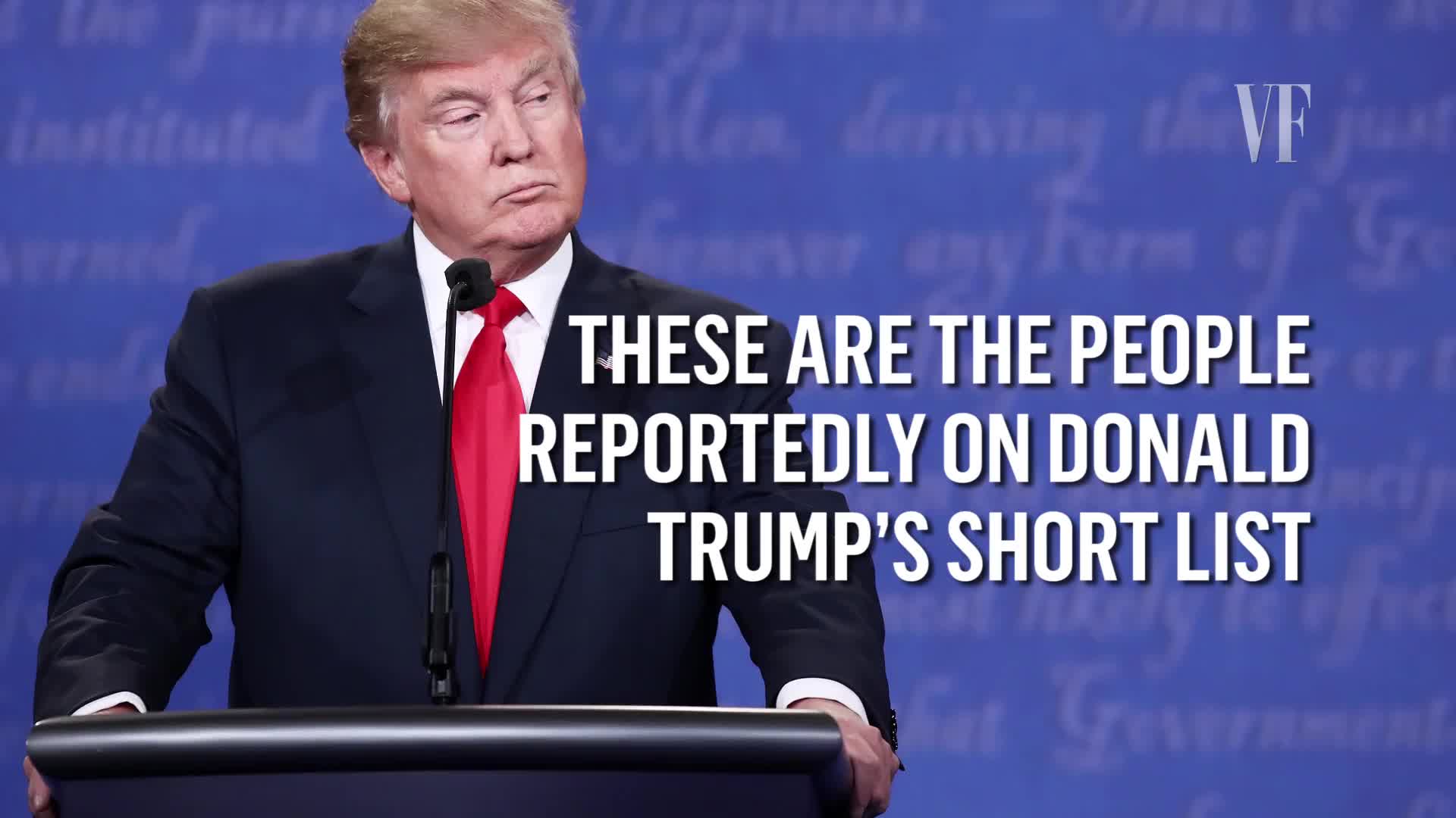 Watch Donald Trump's Short List for Vanity Fair
