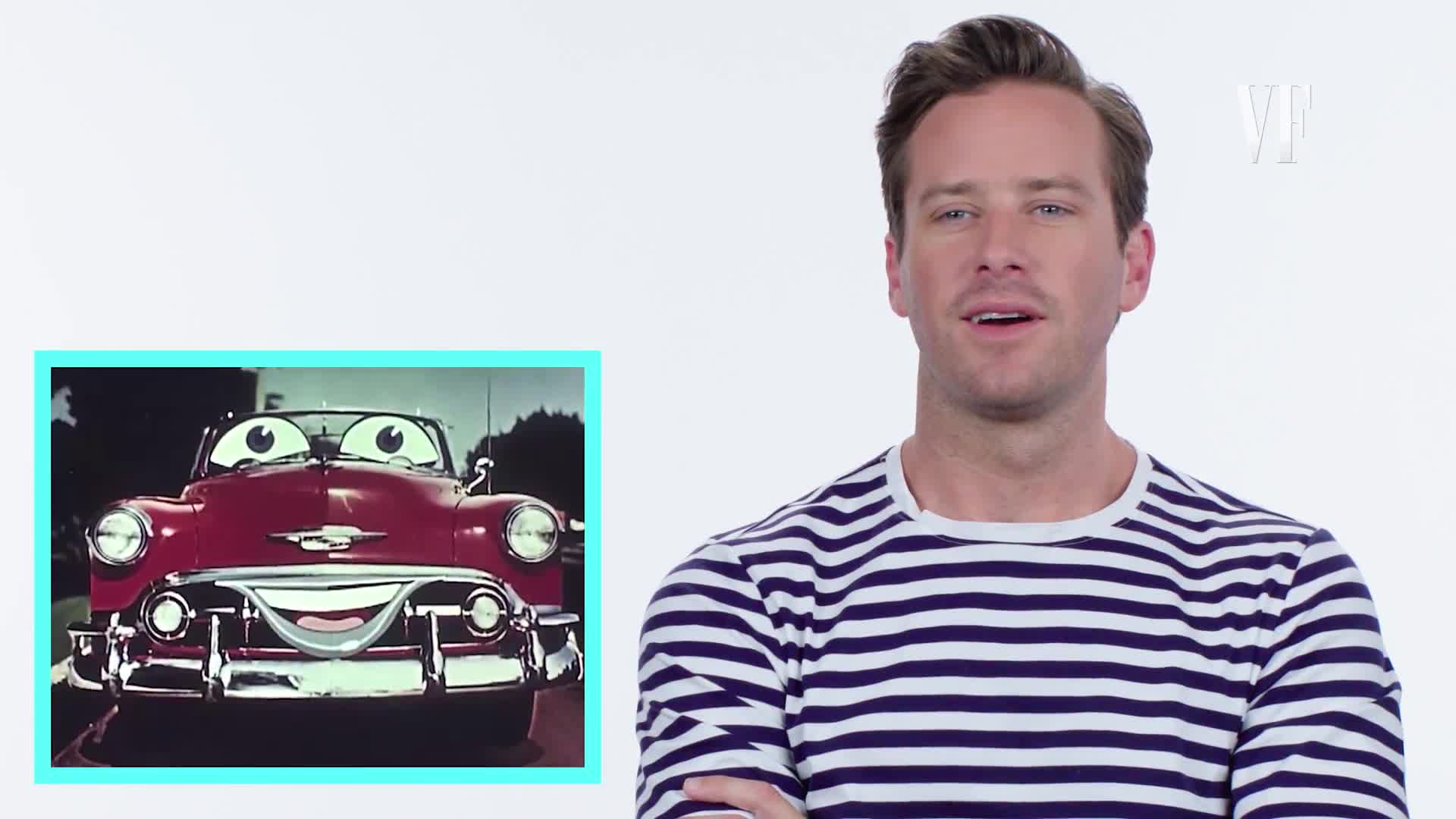 Watch Armie Hammer On The History Of Talking Cars | Vanity Fair