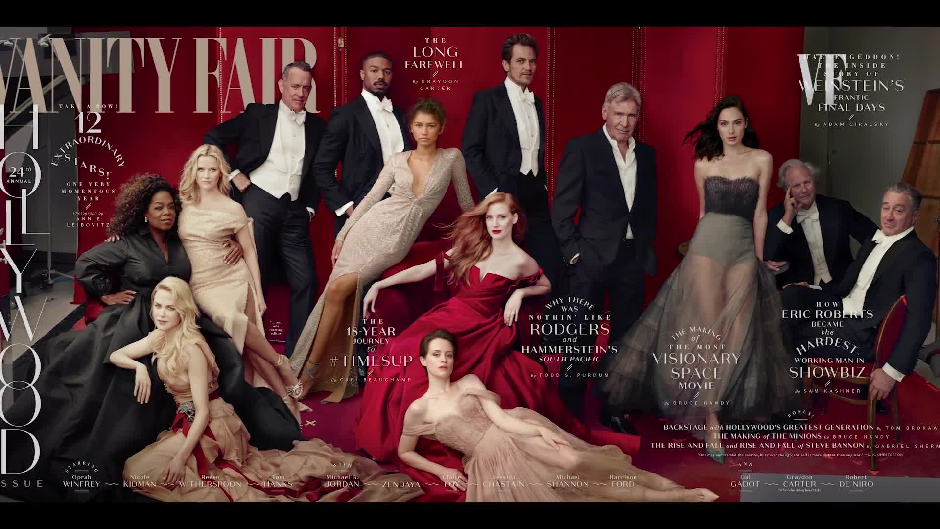 Watch Behind the Scenes of Vanity Fair's 2018 Hollywood Issue The