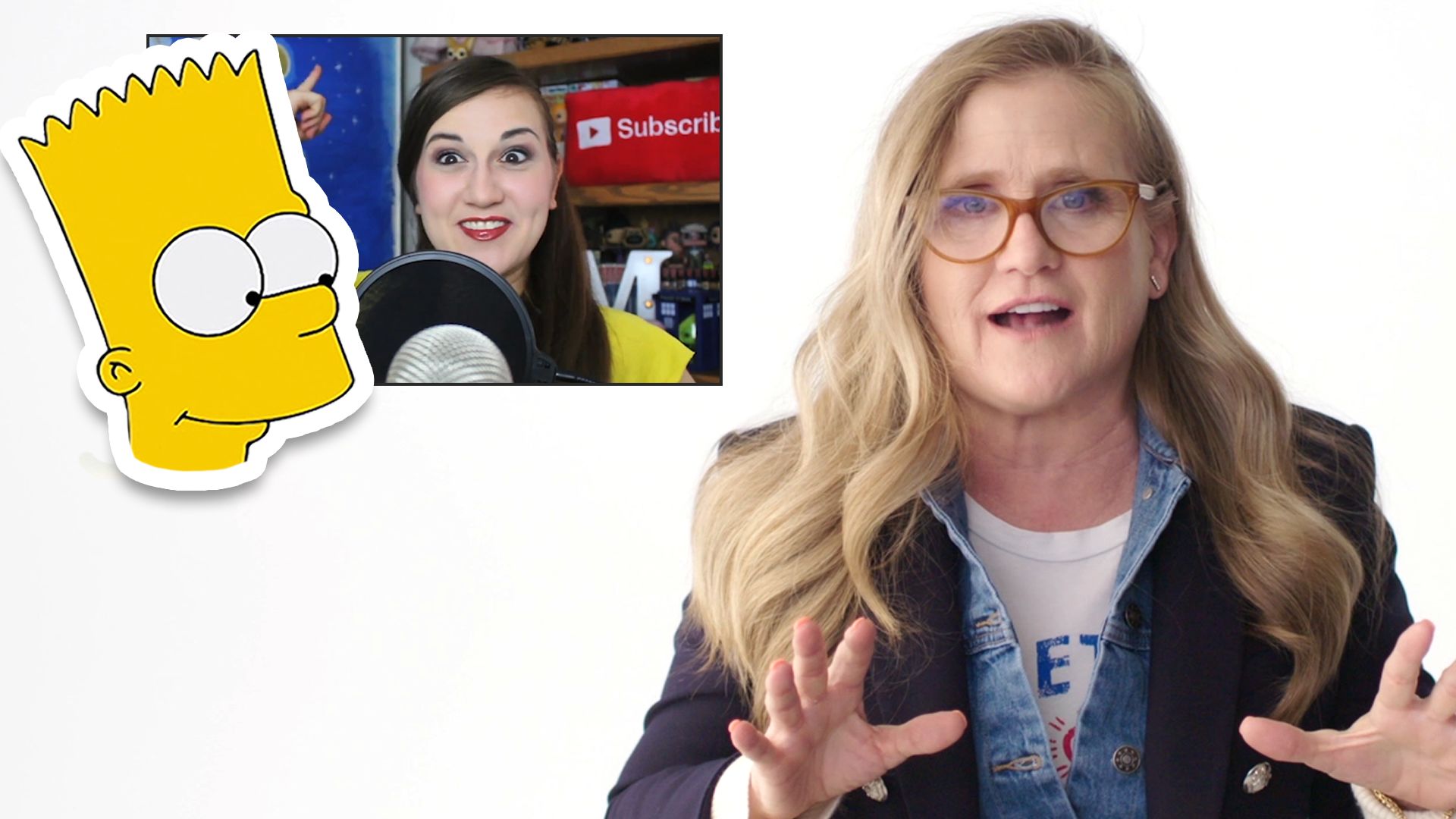 Watch Nancy Cartwright Bart Simpson Reviews Impressions Of Her Voices Vf Reviews Vanity Fair 